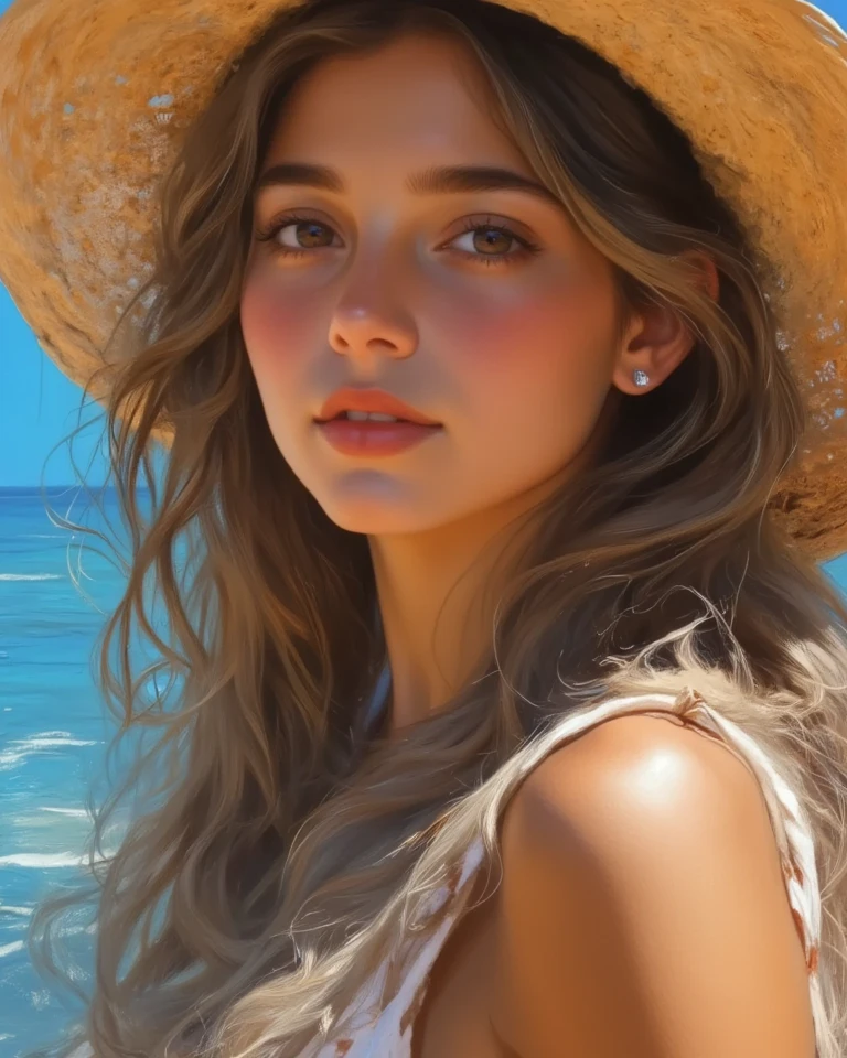 (masterpiece, realistic:1.4), (extremely intricate:1.2)>, close shot ,Marilyn Monroe portrait,(upper body:1.2), (( Detail in Face)), (( detail eyes)), (from front:1.3), 1970's dress, backless dress, (long dress:1.2), very long hair, breasts, bare shoulders, sky, ocean, water, looking at viewer, italian, head tilt, wind, cloud, sunlight, outdoor, 1girl, solo, BREAK, cinematic light, ultra high res, 8k uhd, film grain, perfect anatomy, exquisitely detailed skin, best shadow, delicate, RAW,highres,