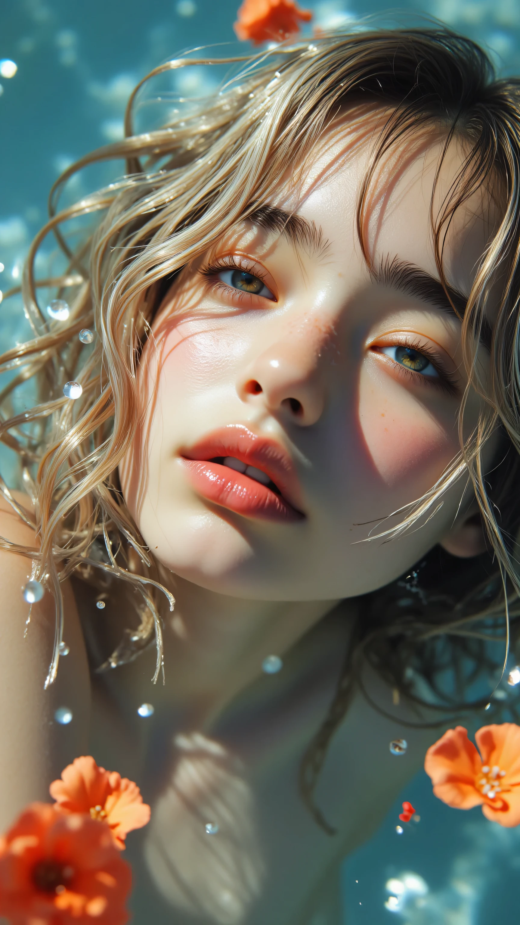 (Highest quality, 4K, 8k, High resolution, masterpiece:1.2), Very detailed, (Realistic, photoRealistic, photo-Realistic:1.37)、smile、black halter sleeveless、(((Bukkake)))、Lips parted,