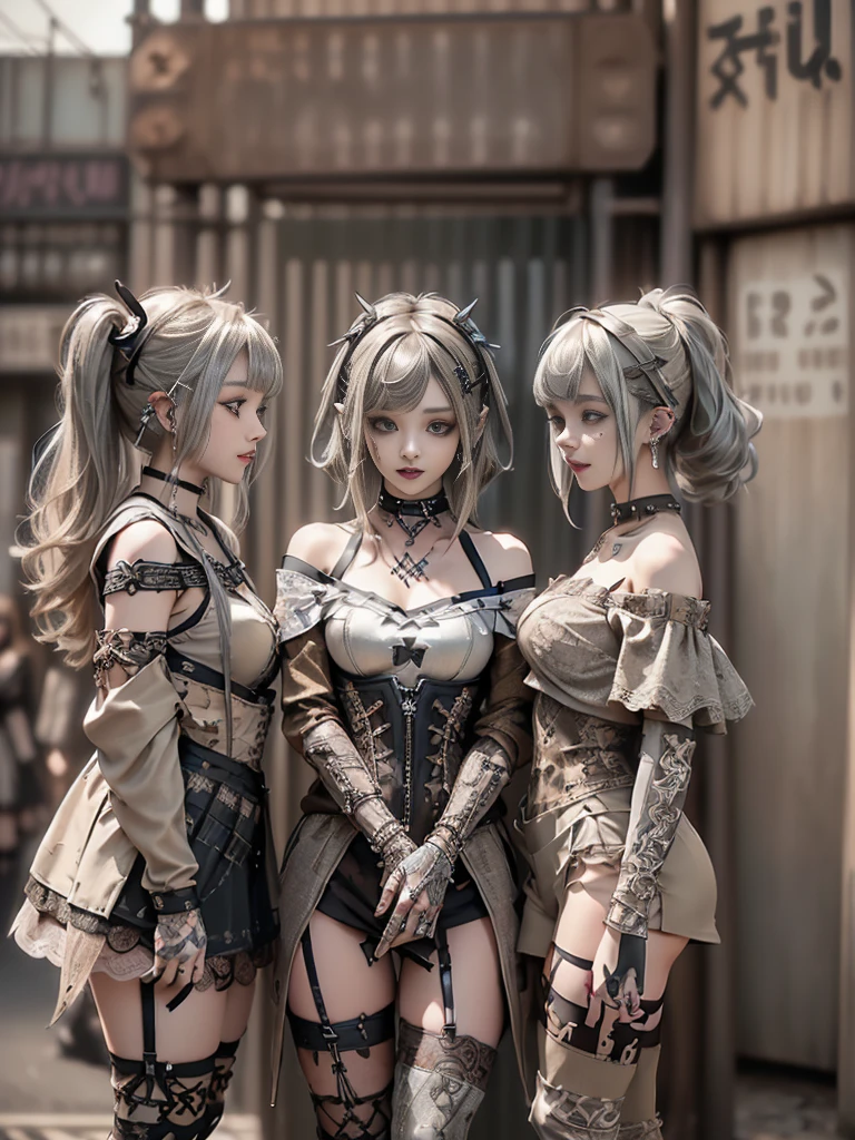 female, ((masterpiece, best quality, ultra detailed, absurdres), white hair, rain,idol
