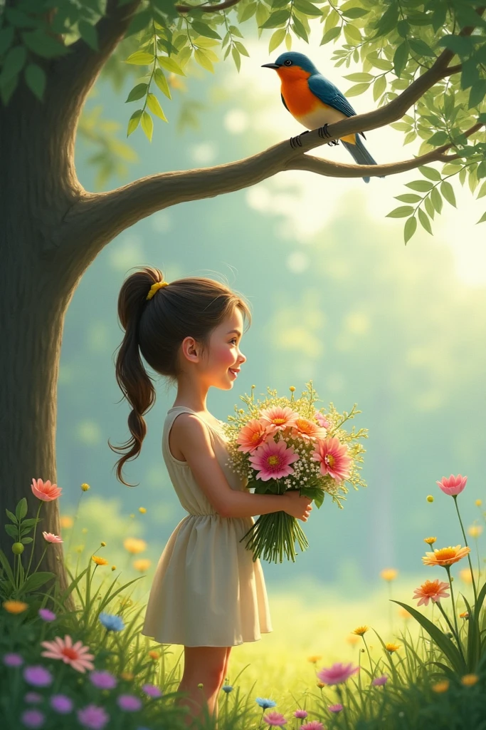 Tend the garden, with a gentle hand
And magic will bloom, across this land.
( Use little baby girl image )
