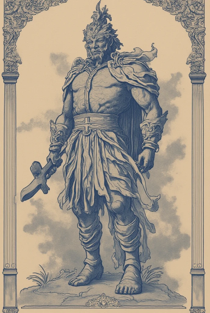 Zeus Man Greek Mythology Gray Mature Face Low Angle