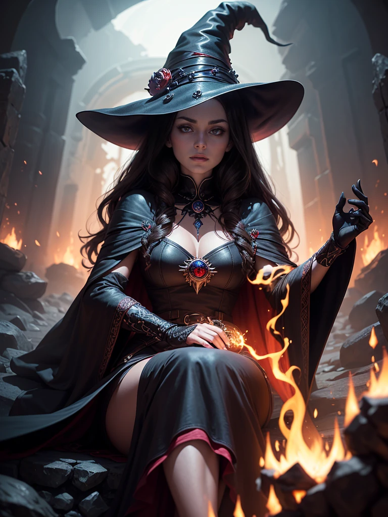 a close-up woman in vitorian costume, full view of the black sorceress vampire, vampire sorceress, Gothic painting, witch from Castlevania, Painting of a bloodthirsty vampire lady, Diablo 4 Lilith, supervillain sorceress witch, sexy