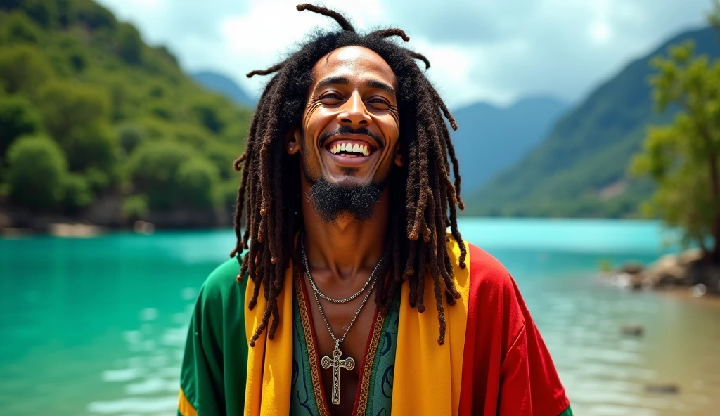 (((masterpiece, Highest quality, High resolution, Attention to detail)))),bob marley,It grows,lion,?????????,buds,sunnybeach,smorking ?????????,