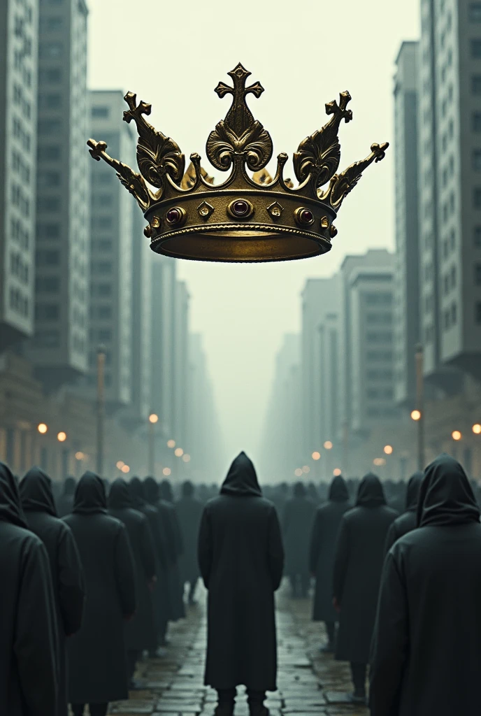I want to create a logo for dance academy my imagination is a king with two shlaves holding a crown which is just above on the king head w8th dark shades and character shadows and shlaves are men who worship k8ng and the crown is mysterious crate a logo with many dark shades and clours i dont want character i want charcter shadows 