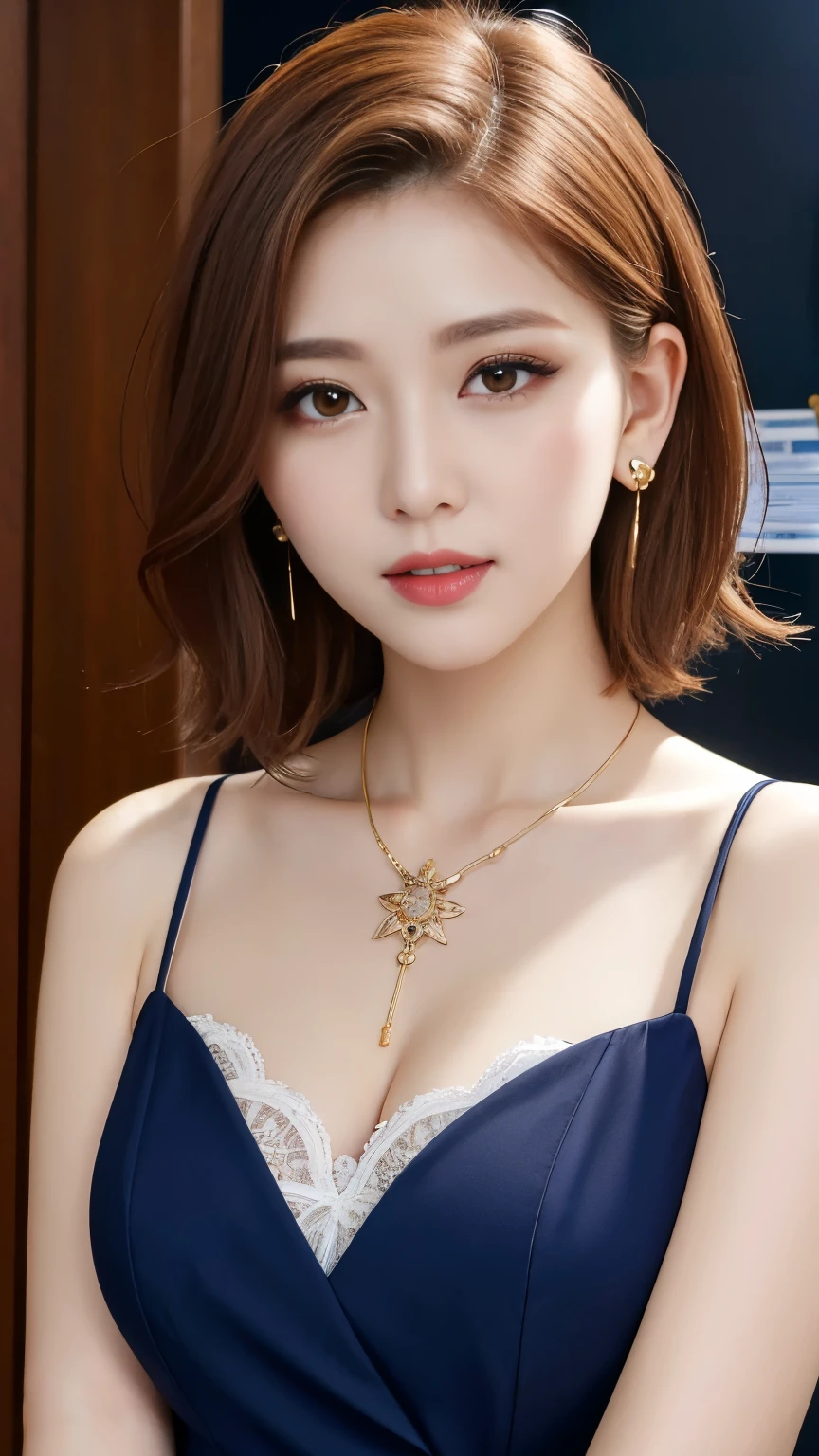 masterpiece, ultra detailed, italy, female model, wear jewellery, necklace, gold, north star necklace, luxury, luxurious, product promotion, product close, product close-up, close up, isolate product