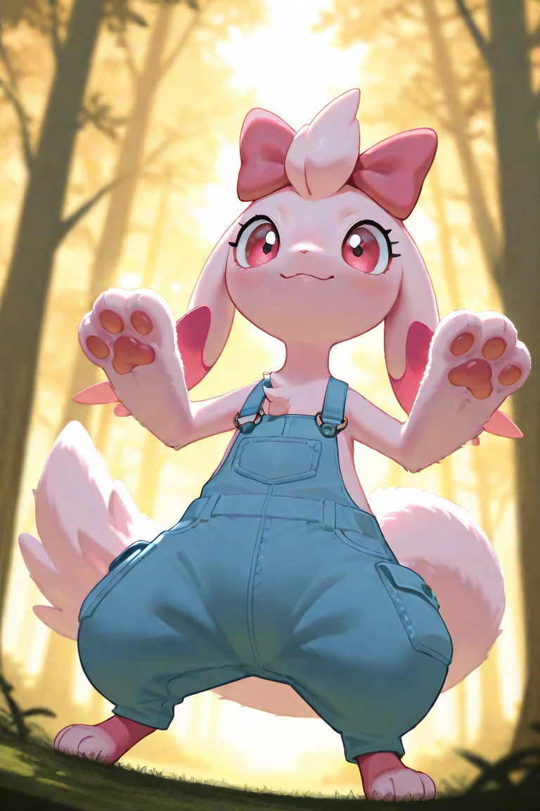 score_9, solo, characterpistolpete, twintails, animal ears, furry, skirt, smile, outdoors, Chibi, spread_pussy, anus, from behind, masturbating, bottomless,