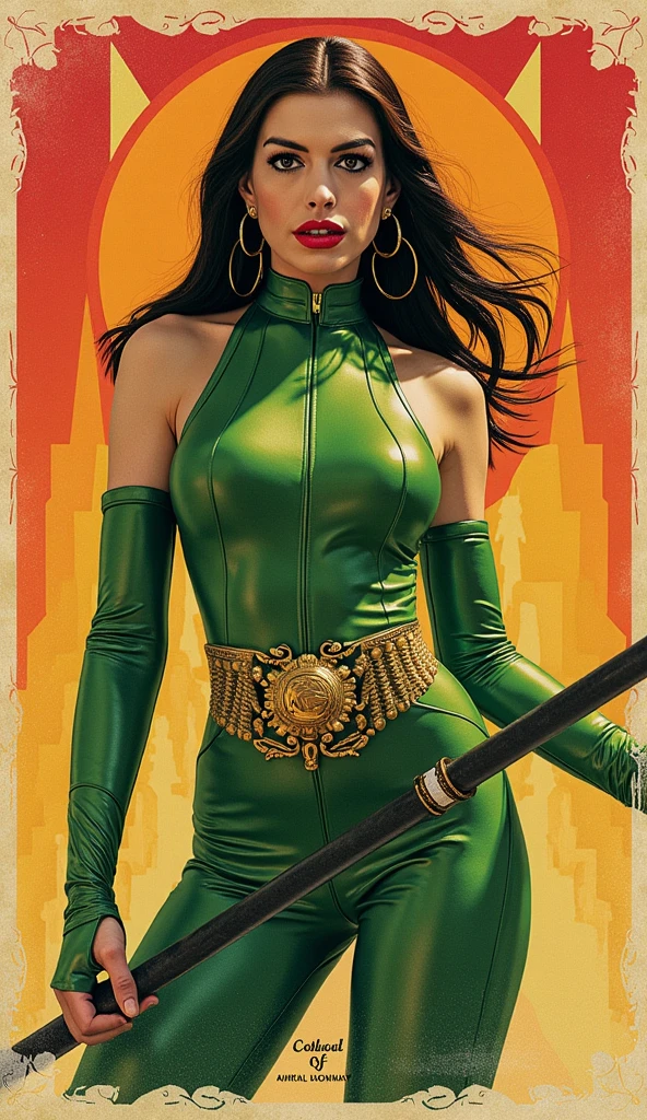 a painting of an attractive  (sexy seductive cyberpunk Asian Chinese woman), a futuristic metal arm, bio-metal android body, neons, glowing,  rule of thirds, fabian perez and frank frzetta, (cyberpunk futuristic woman:1.3), medium shot, (shallow depth of field:1.1), detailed background, pulp