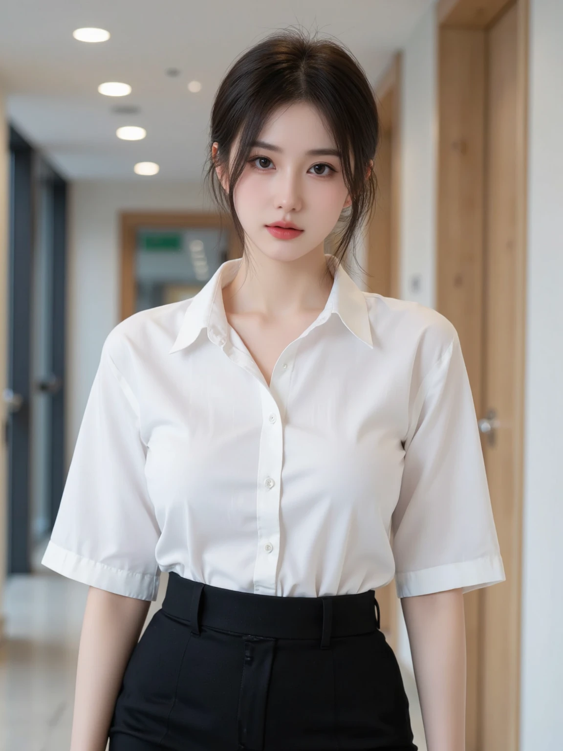 Innocent 20 year old girl、((Office Lady of the Japan, sexy office shirt, Skirt, Cute and elegant, Dramatic poses)),Smile,background at room,short-cut、Raw photo, (8K、top-quality、​masterpiece:1.2)、(intricate detailes:1.4)、(Photorealsitic:1.4)、octane renderings、Complex 3D rendering ultra detail, Studio Soft Light, Rim Lights, vibrant detail, super detailing, realistic skin textures, Detail Face, Beautiful detail eyes, Very detailed CG Unity 16k wallpaper, make - up, (detailedbackground:1.2), shinny skin, Full body,Hands down、Spread your legs and show your panties,sit on a bench