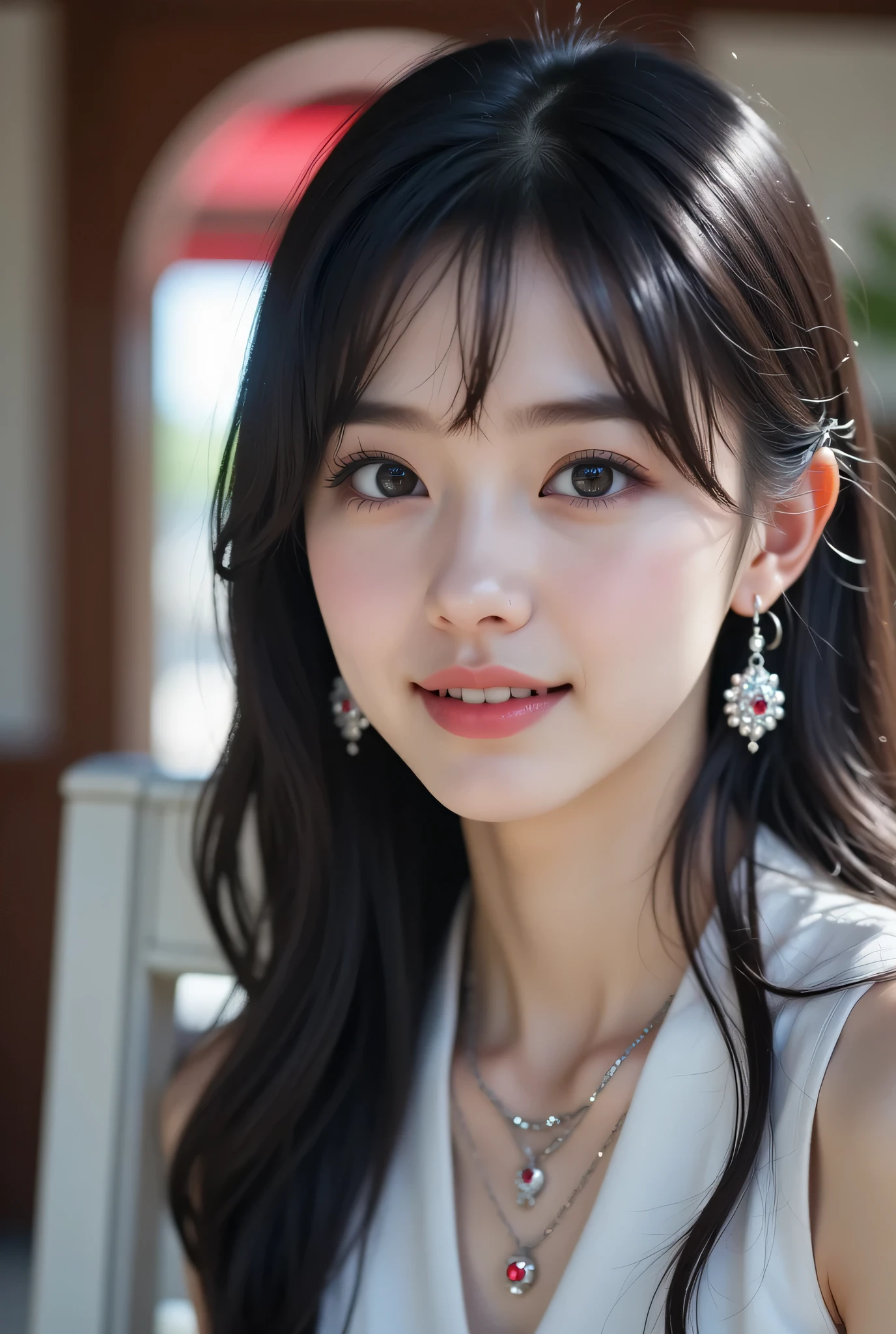( masterpiece:1.2, TOP QUALITY ), ,{{ young woman alone:18age:smile}} ,{{ large double eyelids: mascara: teardrop bags: long lashes::1.6}},(, , sitting,, open legs :1.7),break,
,break,( Ruby Earrings, necklaces ,, small breasts , {{大きいNipples(( pink)from her uterus,Nipples)}} ,,( is short, Ultra-thin body :1.4),break, {{Light Brown Hair}}},{{{( Large double eyelids: mascara: teardrop bags: long lashes}}}:{lipstick :0.8}}), {{Blushed Cheeks}}, ,break,( Sitting on a white chair),( nice white background:1 ), {{8K Resolution for Len}},,break,(perfectly focused :1.3),,(, colorful ,:1),,( ),,Bokeh, {from her uterusの胸を見せる:},,{{from her uterusNipples( pink)大きいNipples}} ,{{Areola( pink)Areola}},, {colorful lighting setup for model photography}}, lens flare,, {{ Cinematic Lighting}} , ray tracing 、