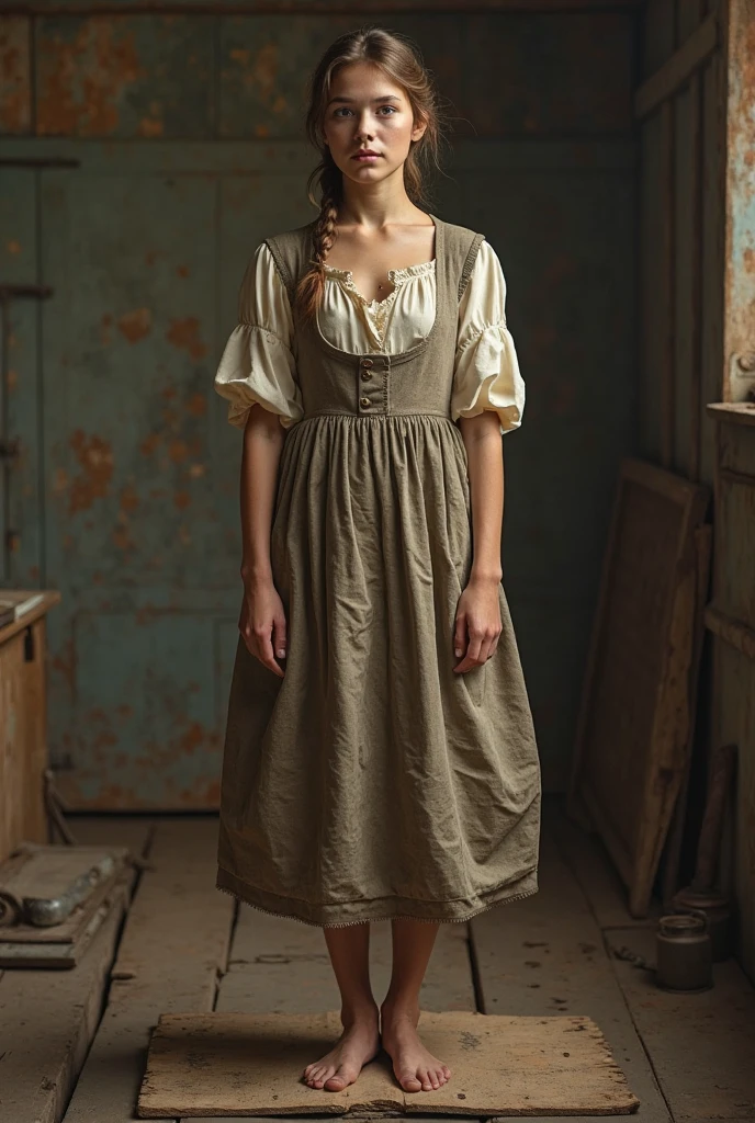 England、Industrial Revolution、1900s、woman、child、male、Sepia、era、whole body、looking at the camera、2 people、Accurate limbs、accurate、