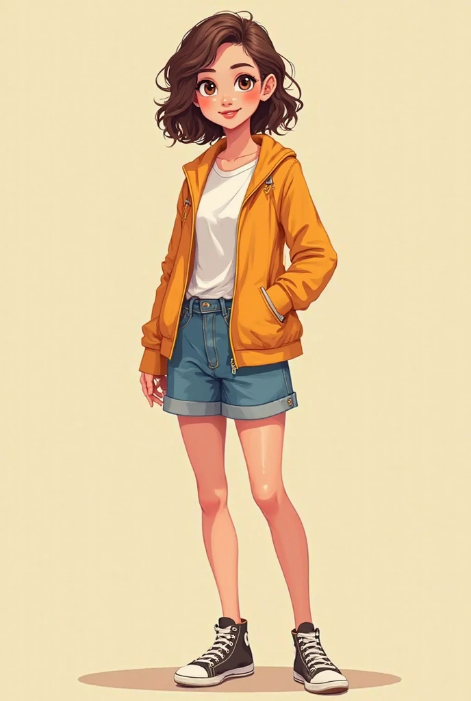 Full body drawing of a human character cute Stylish