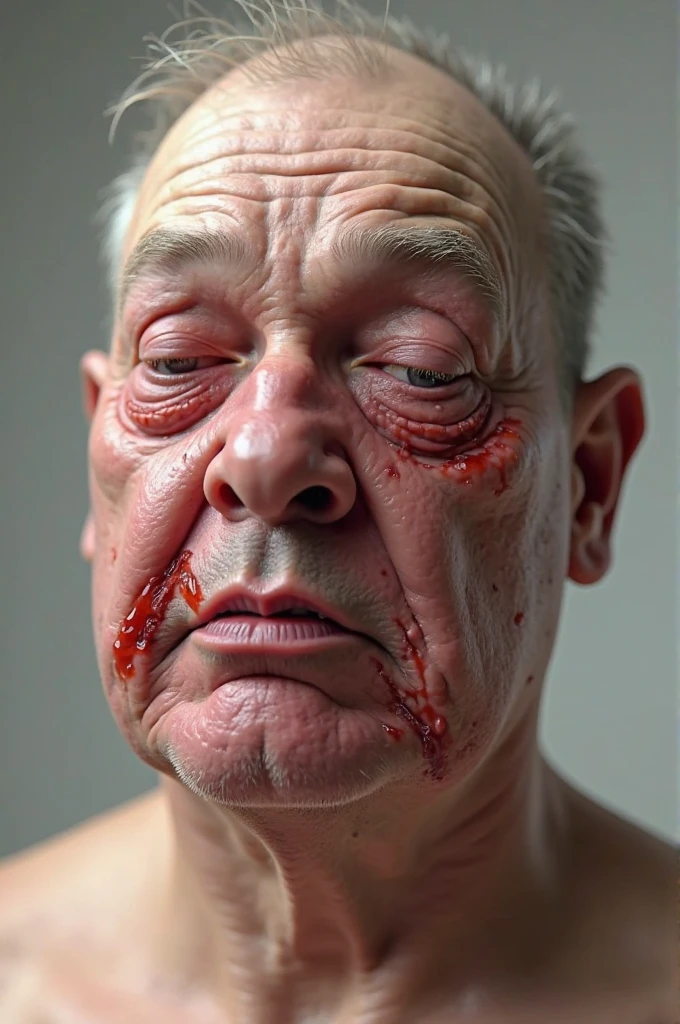 <lora:Daniel Larson:0.95> Daniel Larson, messy hair, blood on face