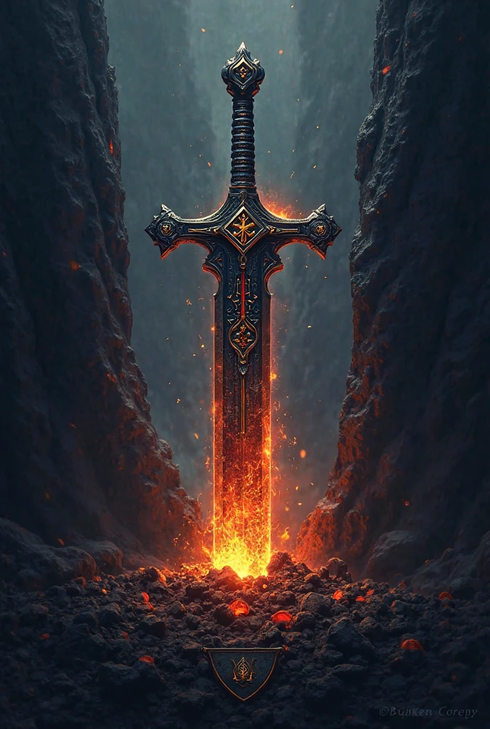  Logo Concept :
name: "Last Wipe" (written in an epic and medieval style, with typography that you remember to the runes or inscriptions of WoW).

 Central symbol : A broken sword stuck in the ground, surrounded by flames or an aura of magical energy (representing the last attempt before defeat or victory).

bottom: A dark portal or an abyss that symbolizes danger and despair, but with a ray of light that crosses the center (hope in the last attempt).

 Additional details :

A broken shield on the ground, symbolizing broken resistance.

A raven or phoenix flying in the background, representing rebirth or perseverance.

 Main Colors: Dark tones (negro, gray, Dark blue) with red details, orange and gold to highlight drama and intensity.