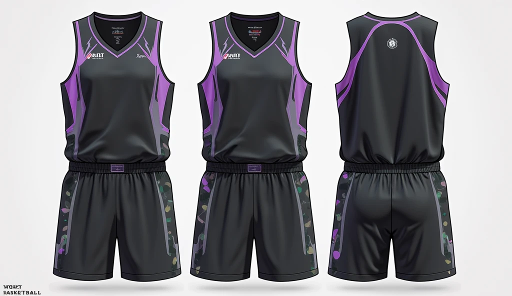 To design a basketball uniform using this logo of the San Josemaría Escrivá Educational Unit, I suggest the following:

### 1. **colors principales:**
   - **purple and white:** Use purple as the main color, since it is predominant in the logo, and white as a secondary color to contrast. You can use white for numbers, names and details.
   - **green:** Consider green as an accent color, perhaps on the side lines or the edges of the uniform.

### 2. **upper part (Jersey):**
   - **frontal:** Place the logo in the center or on the left side of the chest. Below the logo, you can add the team or school name in a simple and readable style.
   - **back:** The numbers can go on the back with a large and clear size, using white or purple depending on the background. The player&#39;s name can go above the number, also in white.

### 3. **Bottom (Shorts):**
   - **colors:** Use purple as the base color, with details in white or green. You can include the logo on one of the sides of the shorts or on the bottom.
   - **Details:** Consider adding a line or pattern on the sides of the shorts in green, to give it a distinctive touch.

Eye-catching designs as written
