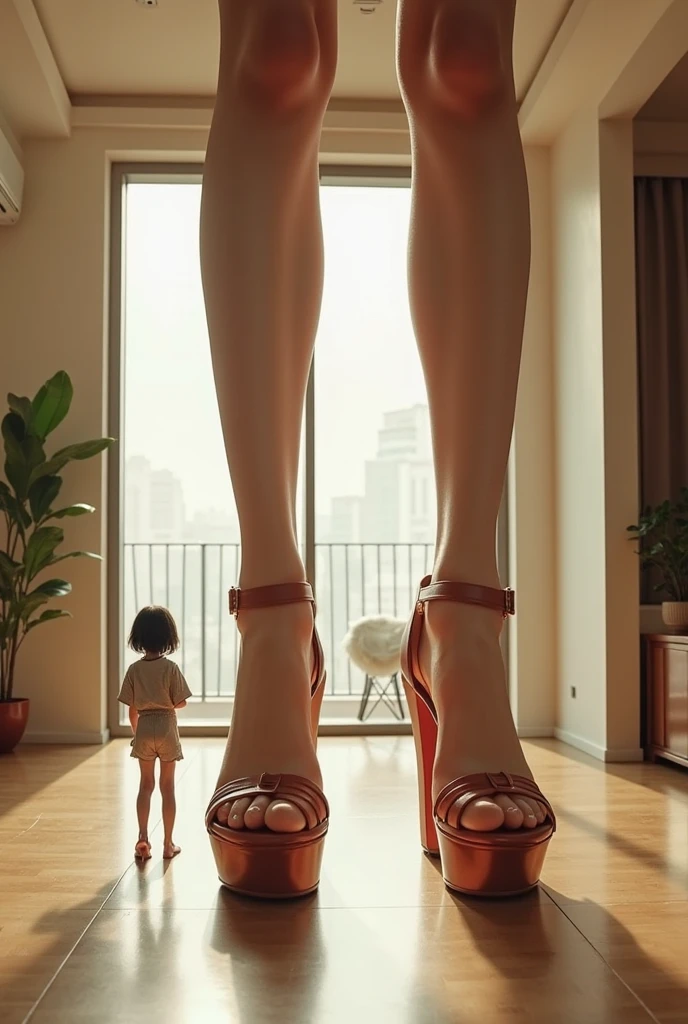 there is a woman and a man standing next to each other, tall and small, tall and lanky skinny, detailed legs towering over you, very tall and slender, intertwined full body view, Tall and slim, Very tall, She is tall, very very very tall, very very very very tall, tall and slim figured, Slim and tall