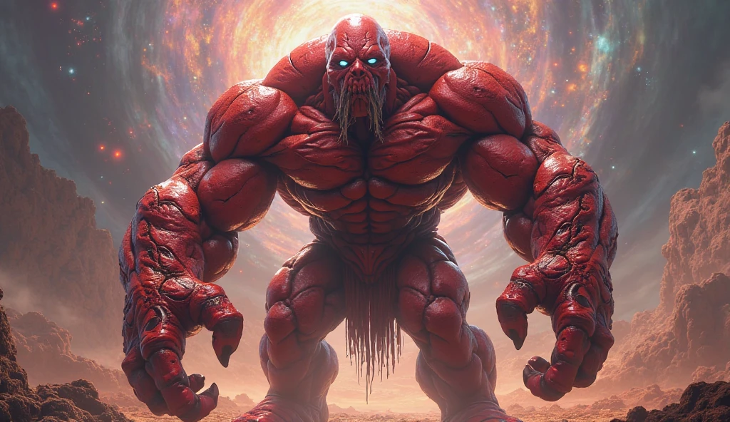 (1 girl), (megan fox:1.25), (beautiful muscular bimbo:1.25), (carnage skinless physique:1.25), (red glowing eyes:1.25), (1 super muscular undead skinless succubus with gigantic horns:1.25), (covered in red necrotic rotting skinless muscle:1.25), (exposed muscular and skeletal anatomy:1.25), (perfect fingers:1.25),(8k, RAW photo, photorealistic:1.25), dark horrific scary atmosphere, hellish landscape, Hellraiser like atmosphere,