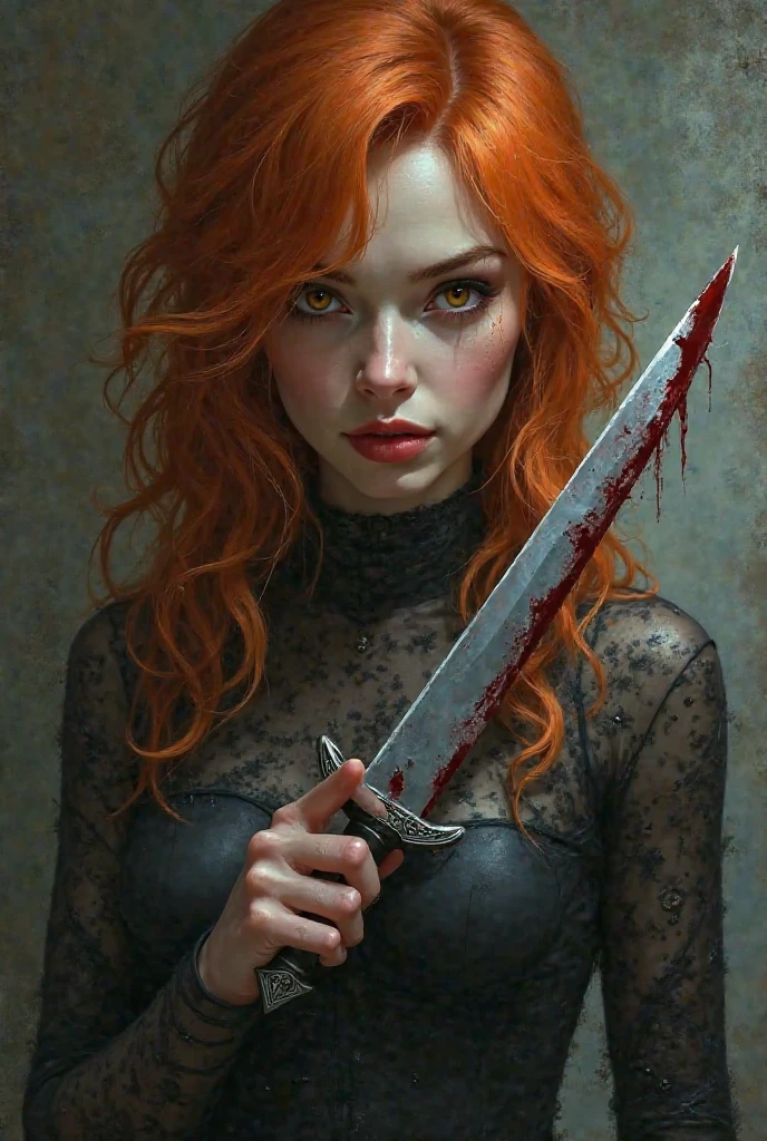 a drawing of a woman with blood on her face and a bloody collar, charlie bowater art style, arte do personagem Charlie Bowater, lois van rossdraws, Ross Draws 1. 0, female vampire, Carmilla Vampira, artgerm e rossdraws, style of charlie bowater, Vampire girl, Ross Draws 2. 0, Retrato de RossDraws, vampire portrait