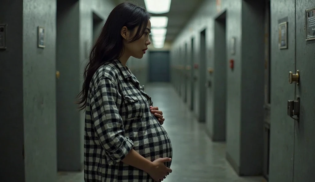 (highest quality、masterpiece、8k、best image quality、hyper realism、Award-winning work)、(1 pregnant woman:1.1)、((huge pregnant))、45 year old mature woman、wrinkled face、(wrap yourself in a pitch black robe:1.1)、(upper body photo:1.2)、emphasize body line、(eerie midnight:1.1)、(Spooky street in the dark midnight:1.2)、(Creepy and scary narrow alley in the middle of the night:1.1)、(Spooky alley streetscape detailed background:1.1)、(Creepy dark alley with cobblestone pavement:1.1)、(The exterior of a majestic and majestic building:1.1)、Spooky fog、Dark Fog、indirect lighting、accurate anatomy、perfect makeup、a sad expression looking at me、long eyelashes、glossy lips、Ultra high definition glossy skin、(Ultra-high definition bright and beautiful skin:1.1)、Ultra-high definition glossy lips、Super high definition beautiful teeth