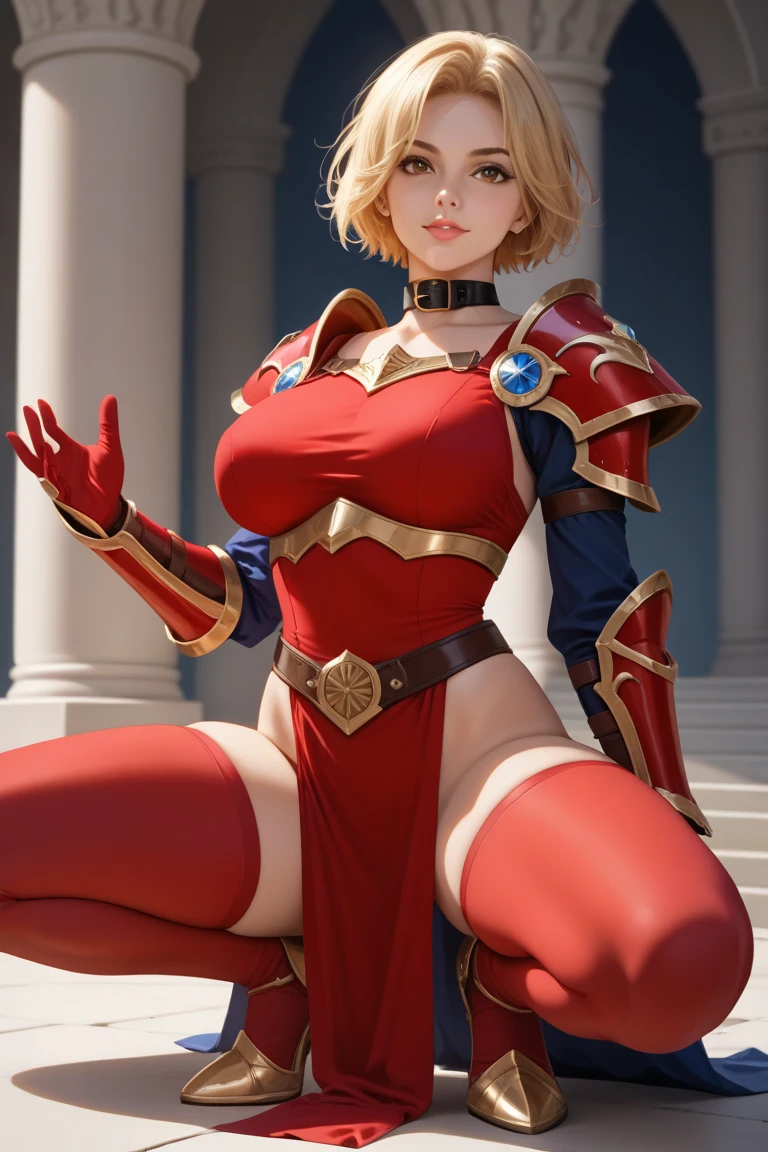 araffe woman in a red and gold outfit sitting on a couch, artgerm julie bell beeple, extremely detailed artgerm, ig model | artgerm, alena aenami and artgerm, as seen on artgerm, style ivan talavera and artgerm, style artgerm, in style of artgerm