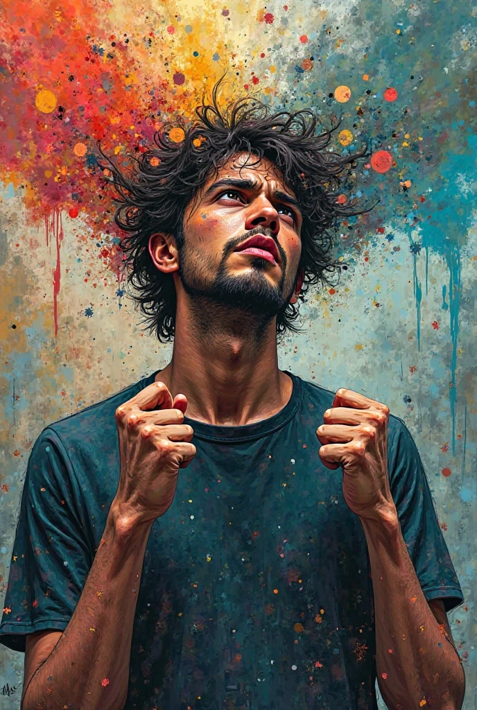 expressionist artwork image man