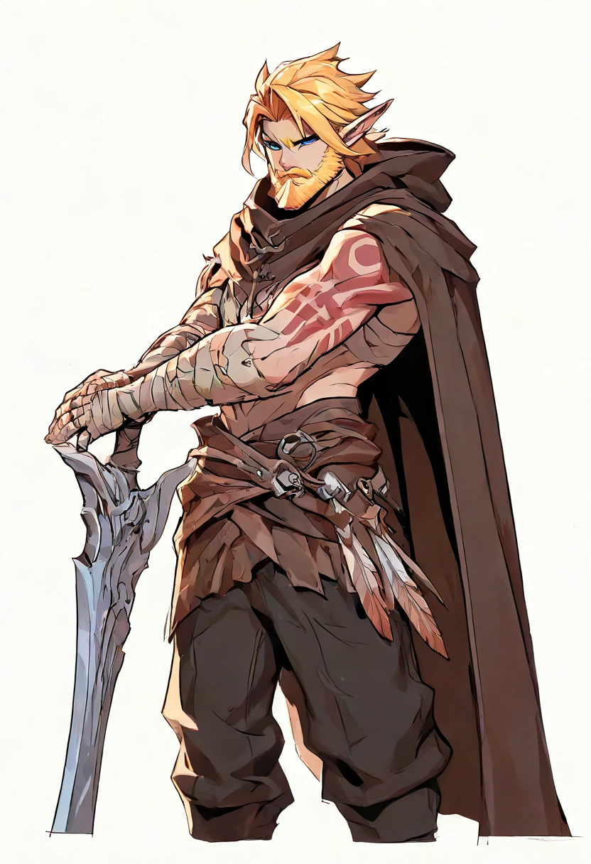 Solo Sexy anthro scalie dragon male mercenary medieval solider, slim endomorph muscular handsone model male apperance, sword scars, worn out rusty skimpy armament, low on hips heavy leather belt, old very worn out skimpy dirty linen material jockstrap, old yellow dirty worn out stains on white jockstrap, studded skimpy armlets breastplate armor, skimpy breastplate, leather bondages, fingerless leather gloves, smelly unwashed husk, dirty body look, desert battlefield, standing in sexy fighting position, close view of full character