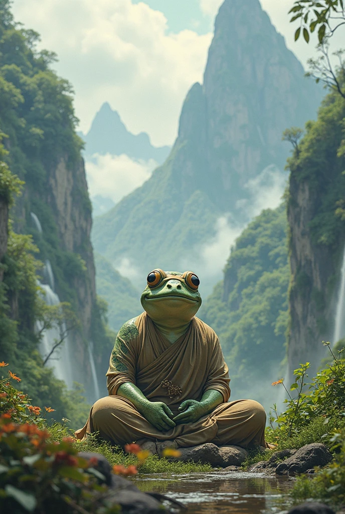 Master Oogway meditating