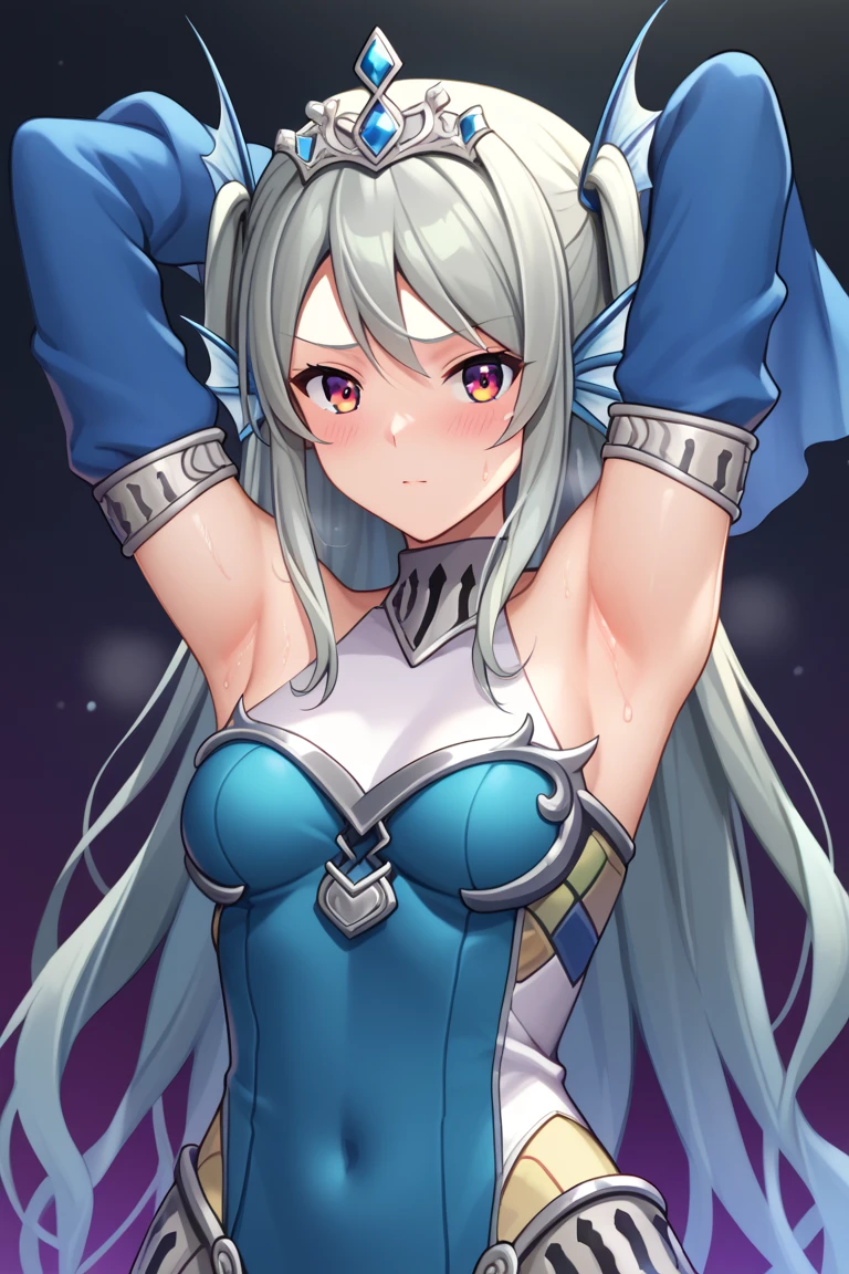 yurika todo, yurika aikatsu, twin tale, skyblue eyes, small penis, fellatio, blow job, hand job, suck penis, lick penis, ((idol dress)), small breasts, breast out, nipple out, room,