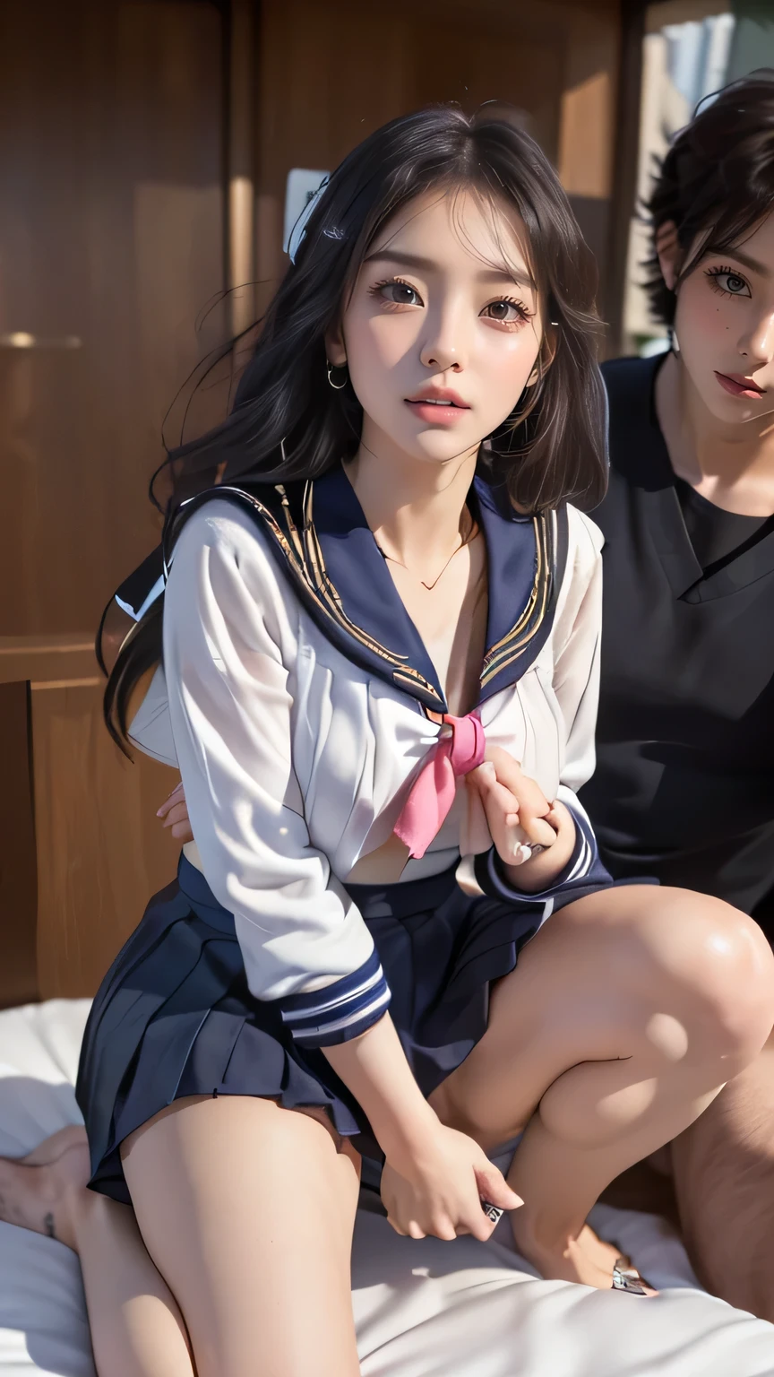 ((( top quality made of straw ))), (( masterpiece)), ( exhaustive),((( Luxury palace background ))), picture of a fat man inserting into her butt , she's in front of a man with her eyes closed , man is tapping her butt , ((((((( girl wearing a female high school uniform , sailor suit,pleated skirt))))))), ((( slim body, big breasted , Cleevidge, thighs, Continue Reading ))), (( cameltoe, Rakshadowska ,from below, low angle)),(( Glowing Skin, white skin, Glowing Skin)), Mysterious Light, ((( well-prepared face ))), (( big eyes)), (((((( droopy eyes )))))), (( Random Angle )), (((( correct anatomy)))), Fully effective , eyeshadow , pink cheeks , earrings, necklaces,(((( Sexy pose , bed, bending her knees I see them opening their legs , Woman's chest massage 、deepキス、 Expressions of joy 、Breathtaking、 Expressions of joy , Inverted nipples, beautiful cat ,nsfw , I can see him inserting his penis , Lots of men are touching women's whole bodies, deep,cat juice,Doggystyle sex front view, Doggystyle , (( The moment of , Betty is really feeling pleasure , he's brushing his teeth in pain , she's suffering from horrible pain , she's screaming in pain )), 1 girl , one boy in airspace , sex , from behind, ( one boy in airspace :1.1), sex, ( :1.3), sitting, girl on top, ( straddle , upright straddle , vaginal, penis), cat, cat juice,
,
from behind,
leg lock )))),