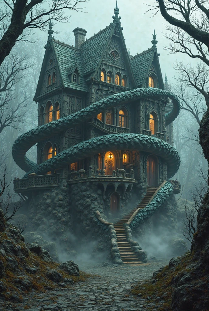 <lora:DragonScaleAIV3:.75> DragonScaleAI house