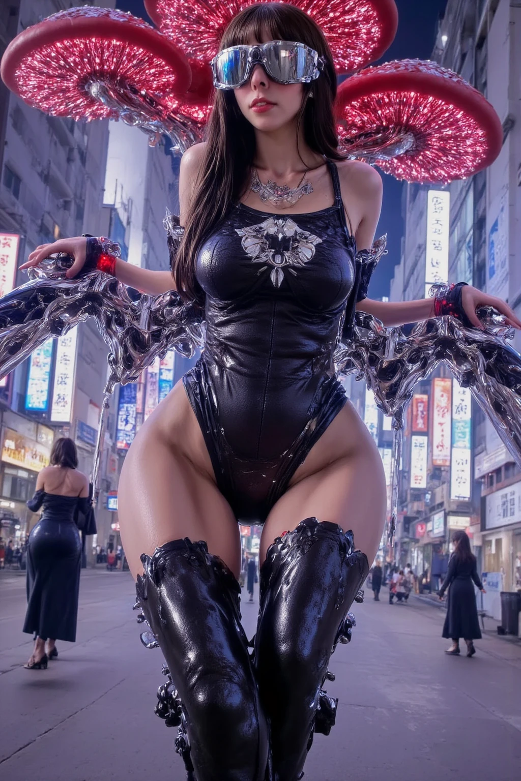 ((masterpiece、Highest quality、4K quality)), good anatomy, natural lightning, native  girl, ancient clothes, underboob, nipples, face paint, forehead, headband, bob hair,  navel, kneeling, arms up, armpit, smile, at ancient carnival, ((pubic hair sticking out)), 