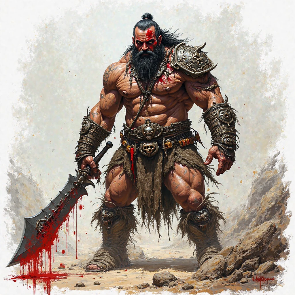 One Barbaric 2d Pixelart Style for Unity, that the image is frontal