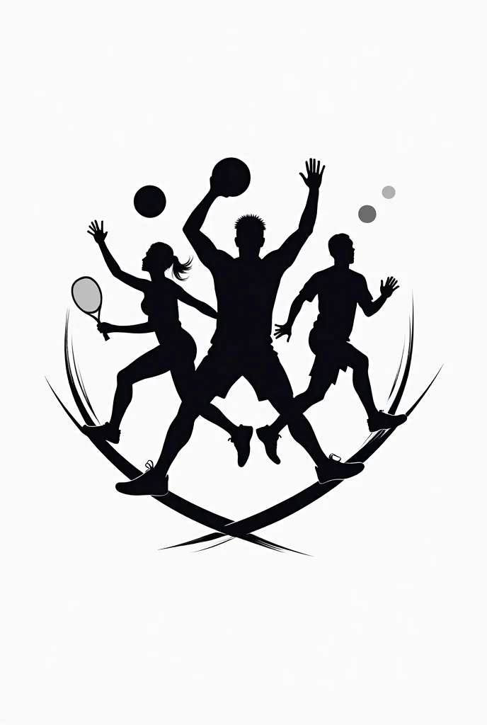 Sports fest poster black and White 