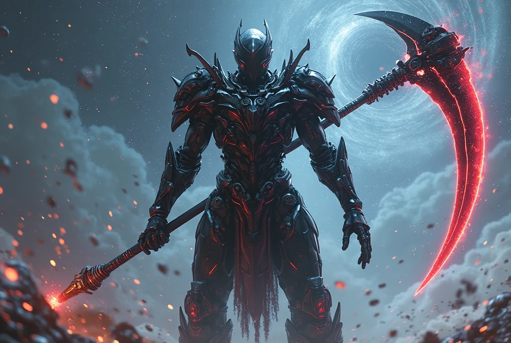 photo of intimidating (NeonMutation ChaoticSpheres GrimKnights:1) Future Cyber Centurion, standing in front, style by MushroomLove