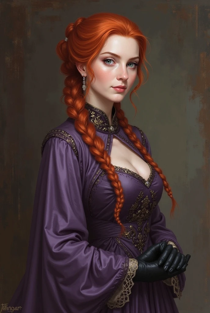 Beautiful 1 ginger slim thin elf sorceress, young girl with slim body, gorgeous model, athletic thin body, ancient city in background, ultra realistic, Dark Elf, Perfect face, slim lips, slim nose, athletic model, golden trim on clothes, wearing dark purple and golden sorceress robe, pussy, titts, nsfw: 1.8, small elf ears, beautiful model, gorgeous model, unique face, small pointy straight ears, medium breasts, breasts 30c size, small waist, slim athletic legs, long red hair in long ceremonial warriors braid, freckles on face, freckles on shouldes, freckles on chest, ultra realistic, wearing a gold red and purple belt and nothing else under the robe: 1.6, model is nude except for the belt: 1.8, white and pale skin, scary Dark Elf tattoo's cover most of her body: 1.5, blood and scares on body, scars and blood on body, body covered in blood from battle and scars, large brightly colored master's tattoos cover face and body: 1.8, elven tattoos on body, blood red lips, dark purple eye makeup, arri alexa 65, film look, cinematic, natural dynamic pose, very exposed and nsfw:1.8