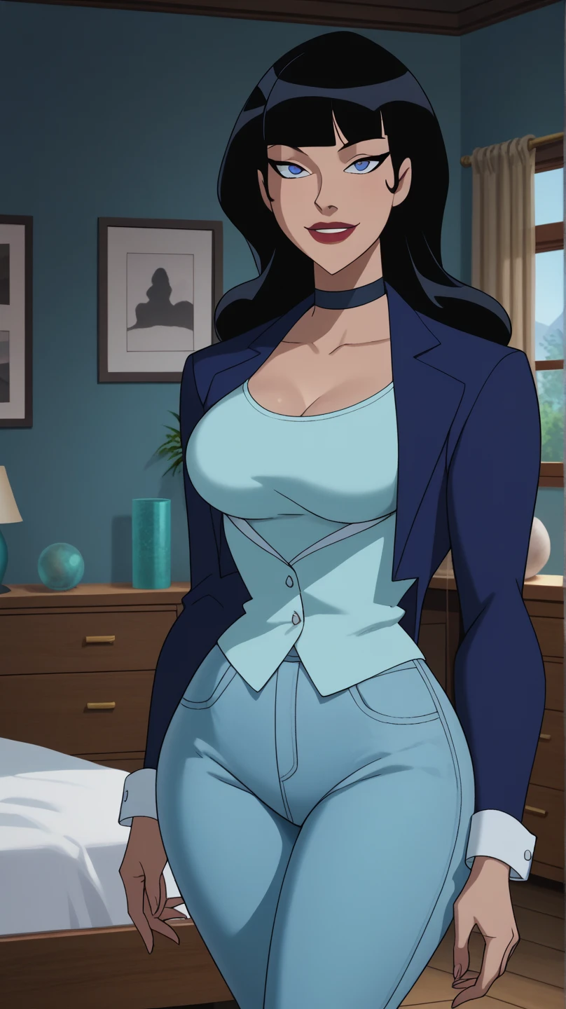 full body, walking pose, slow motion, a woman dancing in a blues music pub, black short dress, red boots, long wildly curly brown hair, detail face, ((highly detailed skin, visible pores, long hair, with necklace detail jewellery)), tone body, large breasts, (insanely detailed, bloom:1.5), (highest quality, Alessandro Casagrande, Greg Rutkowski, Sally Mann, concept art, 4k), (analog:1.2), (high sharpness), (detailed pupils:1.1), (painting:1.1), (digital painting:1.1), detailed face and eyes, Masterpiece, best quality, (gothic makeup, eyes shadow and smirking smile, sexy, skinny, thick bangs, beauty), (highly detailed photo:1.1), 8k, photorealistic, automatic white balance, mastoid process, invisible hand, HDR, ((detail background, blues music pub)), By jeremy mann, by sandra chevrier, by maciej kuciara, sharp, (perfect body:1.1), realistic, real shadow, 3d, (by Michelangelo)