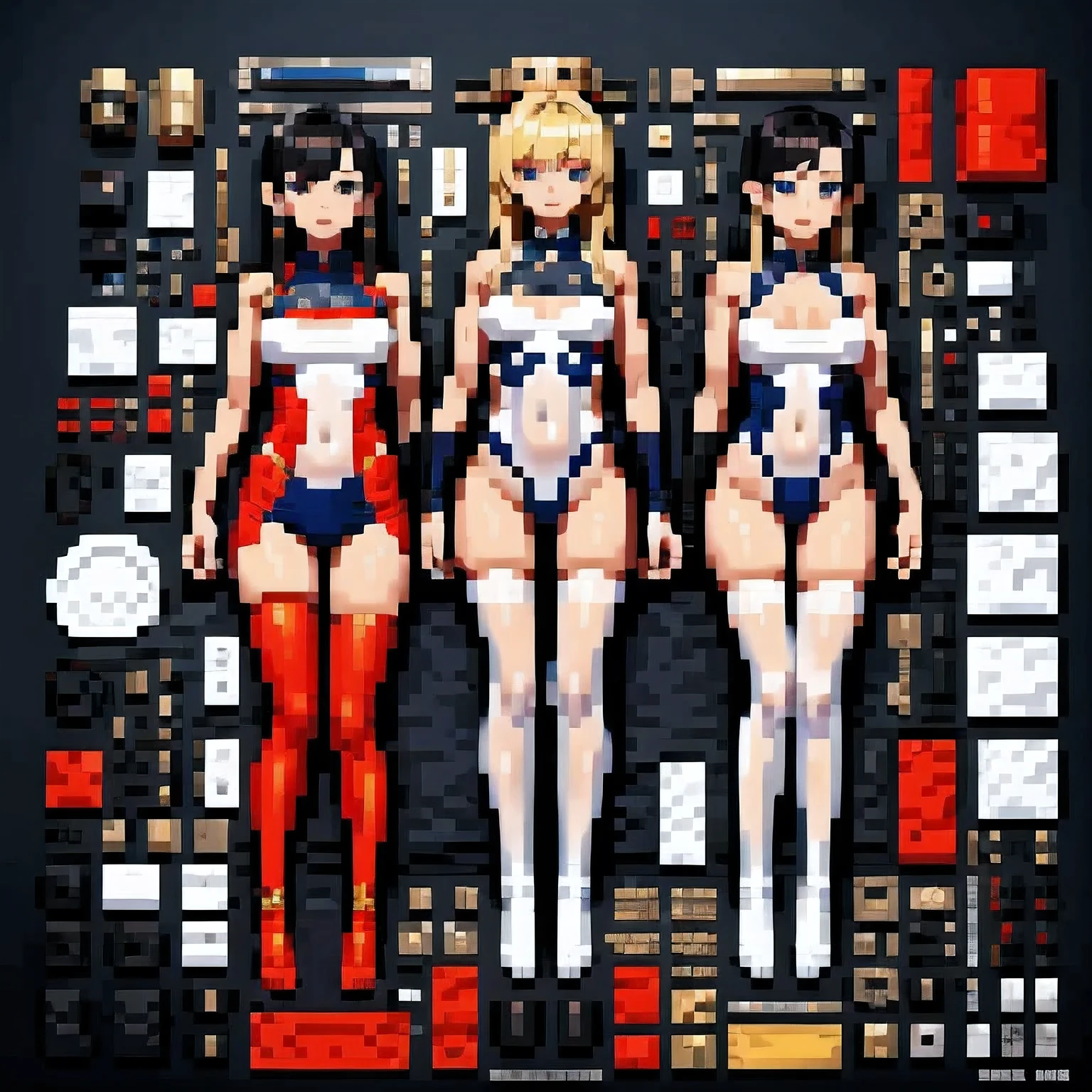(masterpiece, best quality:1.2), front shot, 1girl, kawaii, (super big breasts, micro waist, very long legs:1.4), Black hair, short bob hair, short height, scrawny and thin body, Light Skin, cute big eyes, cute beautiful thin face, cute smile, serafuku, pigeon-toed, wet and sweaty, visible ribs, V sign, Trembling