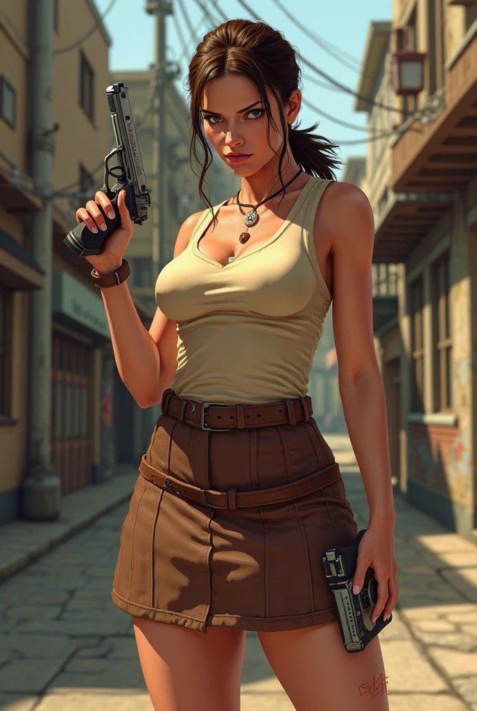 Hyper realistic super detailed sexy woman, Une fille confiante, NSFW (en anglais seulement), Very detailed, expressions faciales sexy, seductive facial expressions, [:(Face detail: 1.4): 0.4], 16K resolution, 4k resolution, dinamic lighting, High definition resolution, (sexy pose, Position attrayante), (hyper realistic: 1.4), (back light: 1.2), (sun light: 1), (pleine hauteur: 1.8),(contrasting background: 1.5), (Anatomy of the hyperrealistic arm), (Hyperrealistic anatomy of the legs), (peau propre), (lighting cinematic: 1.7), (intime), (Technologie NVIDIA RTX Ray Tracing), (Anatomy of the hyperrealistic arm: 2), (Ventre plat parfait), (image couleur), Create a masterpiece in 4K resolution, ultra-realistic, and extremely detailed, featuring an attractive woman surviving in the post-apocalyptic world of The Walking Dead. The woman is the central character of the work, exuding a blend of resilience, force, and alluring as she navigates the dangers of this zombie-infested world.

Despite the challenging environment, The woman maintains an attractive and elegant appearance. She wears sturdy but fashionable post-apocalyptic clothing that complements her figure and demonstrates her survival skills... Ses cheveux sont toujours bien entretenus, and she can have subtle makeup that enhances her natural beauty..

The post-apocalyptic setting is a desolate and gritty landscape, reminiscent of The Walking Dead series. abandoned buildings, overgrown vegetation, and hidden zombies can be part of the scene. The lighting is gloomy and atmospheric, Focus on the challenges of survival.

The woman's actions capture the essence of The Walking Dead - she can brandish a weapon, Replenishment of supplies, ou diriger un groupe de survivants. His posture and body language reflect both his strength and vulnerability in a world where danger lurks around every corner...