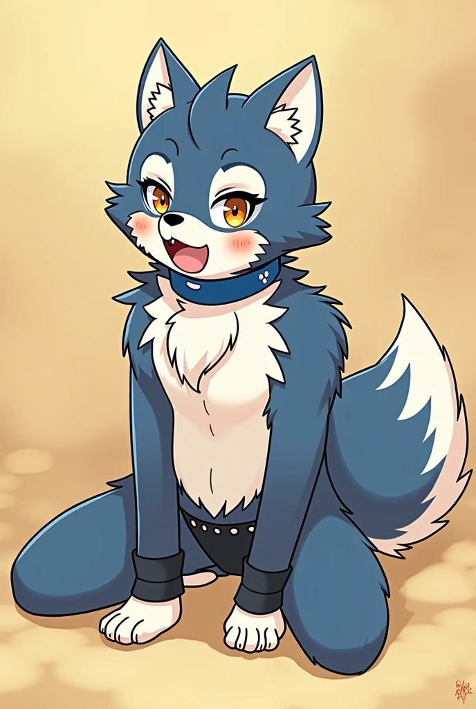 blue furry