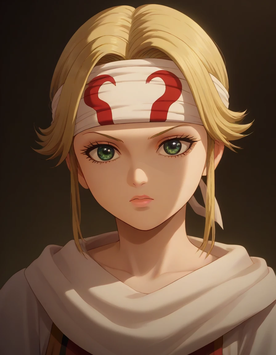 akibaitsuki, short hair, blonde hair, beautiful detailed eyes, beautiful detailed lips, extremely detailed eyes and face, long eyelashes, 1child , masterpiece, super detail, high details, high quality, best quality, highres, 1080P, 8k, 16k, very accurate clothing, cowl headband on forehead fantasy, anime, intricate details, vivid colors, cinematic lighting, dramatic lighting, cinematic composition, dramatic composition