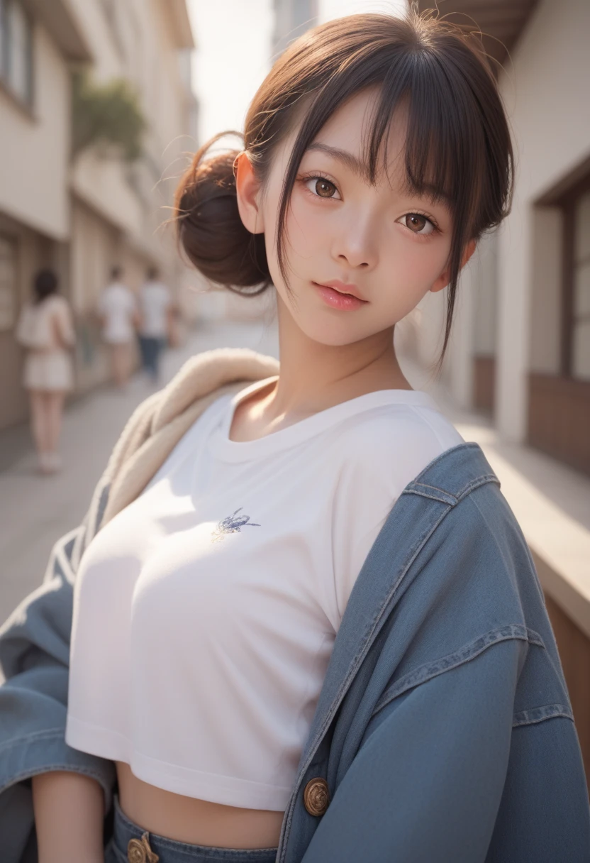 (((soft lighting, dim lit, dark scene, night, low key))),
Best quality, masterpiece, ultra high res, raw photo, beautiful and aesthetic,deep shadow, dark theme,(photorealistic:1.4),
(young beauty, smile, closed eyes, ((white hoodie, denim shorts)), ponytail, sitting, close up portrait,HeadpatPOV,pov, headpat),
Graceful poise, evocative atmosphere, magnetic presence, refined seduction, captivating mystique,
outdoors, street, city