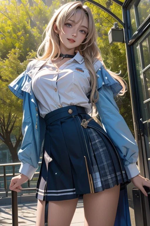 Jenny in a gorgeous sheer blue short dress from Blackpink, masterpiece, Highest quality, High resolution, Venus 1, Yui, (Sailor Warriors:1.4), Sailor Venus, aino minako, Golden white hair, Magic , Blue eyes, Orange Skirt, Elbow-length gloves, Land, 60% Pleated mini skirt , Hair Ribbon, Sailor collar orange, mini skirt, choker, Red Bow, Orange choker, White gloves, Very long hair, gem, Earrings, Denim throw, View from below, ((Intricate details)), They're laughing,,More detailed 8K.Unreal Engine:1.4,Hmph,Highest quality:1.4, photorealista:1.4, Skin Texture:1.4, masterpiece:1.8,masterpiece, Better Quality,Object Object], (Detailed facial features:1.3),(Destroyed apocalyptic city:1.4),( Jennie BLACKPINK:1.4)c:1.4), 16k hdr,),Sexy pose,((Skirts fly up))、((White lace panties:1.2))(8k、RAW Photos、Highest quality、masterpiece:1.2)、(Realistic、Photorealistic:1.37)、１Beautiful Japanese schoolgirl、Perfect body、20-year-old、Sexy Girl Sailor Suit costume、Medium chest、(Light on face and chest)、(((((Underbust)))))、Lower Breast、Oily skin、skinny、 (Sexy with a little bit of chest exposed)、(The underboob is visible、I can see my belly button and ribs)、Ultra-small mini skirt that shows hips and lower abdomen 、sensual face、Provocative smile、