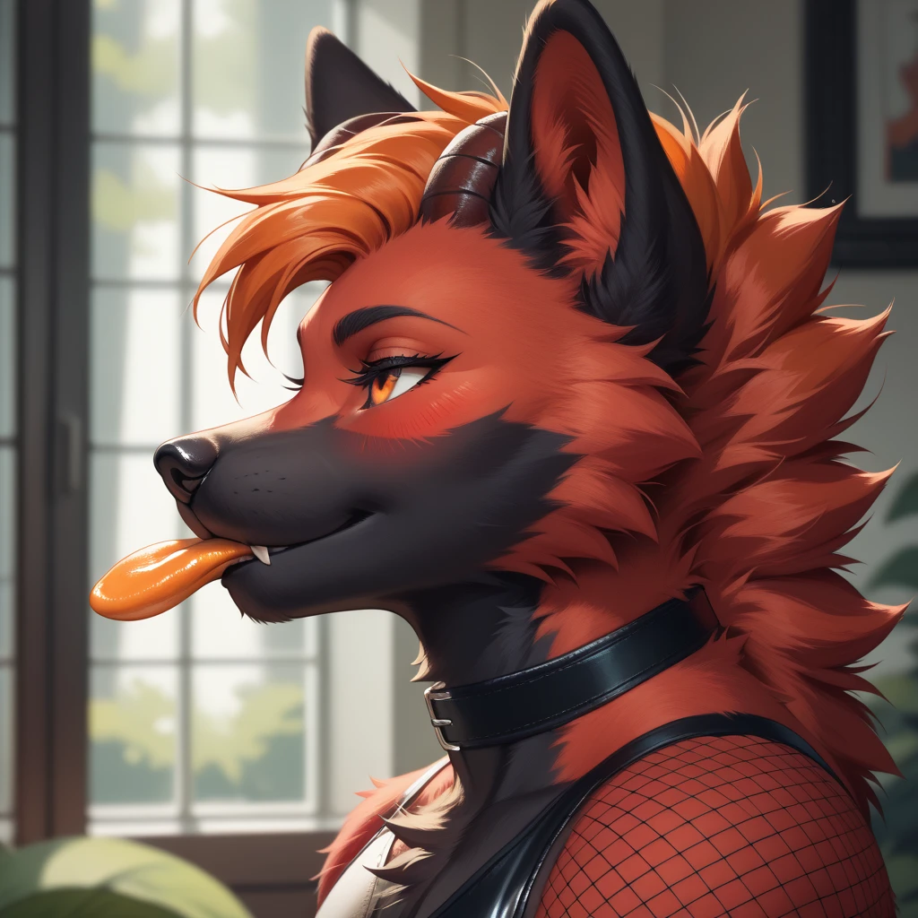 Kinky smiling, uploaded the e621, by Kenket, by Ross Tran, by Ruan Jia, by Michael & Inessa Garmash, by Pino Daeni, by Kiguri, by Alena Aenami, beautiful and detailed, woman (((female))) ((anthro)) Fox, (Averi, Fox girl), cinematic lighting, Fox, (anthro, fluffy fur, character focus:1.1), anthro fox girl, body fur, curvy, sexy, nice, cute, hot, (half-closed eyes), green eyes, 1girl, fish, biting fish, eating fish