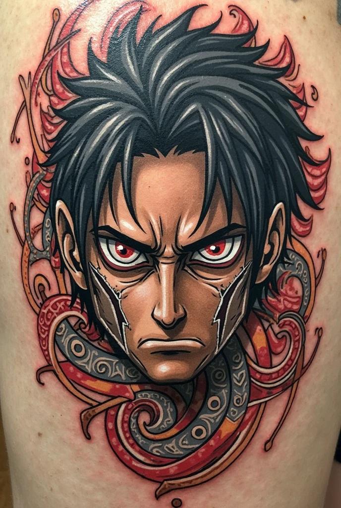 Back Tattoo, Yakuza tattoo, intricate details, HDR, beautifully shot, hyperrealistic, sharp focus, megapixels, perfect composition, high contrast, cinematic, atmospheric, moody 8k resolution concept art intricately detailed deep color shin hanga, Japanese tattoo photorealistic