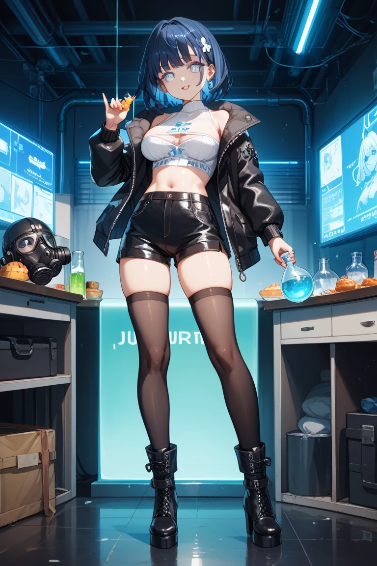 pov, (extremely detailed CG unity 8k wallpaper),(masterpiece), (best quality), (ultra-detailed), (best illustration),(best shadow), (sharp eyeliner, eyeshadow, detailed eyes:1.1), (bunker,) detailed background, (full body), shell casing, bullet hole, books, computer, pens, table, military map on wall, 1girl,((black high heels)), solo, <lora:k11GirlsFrontline_v1:0.8>, k11, grin, perfect_hands, sitting, red couch, bags, red eyes, blue hair, crossed legs, box, coca-cola, cup, snack,
<lora:StyleLORA_dygV10 (1):0.4>