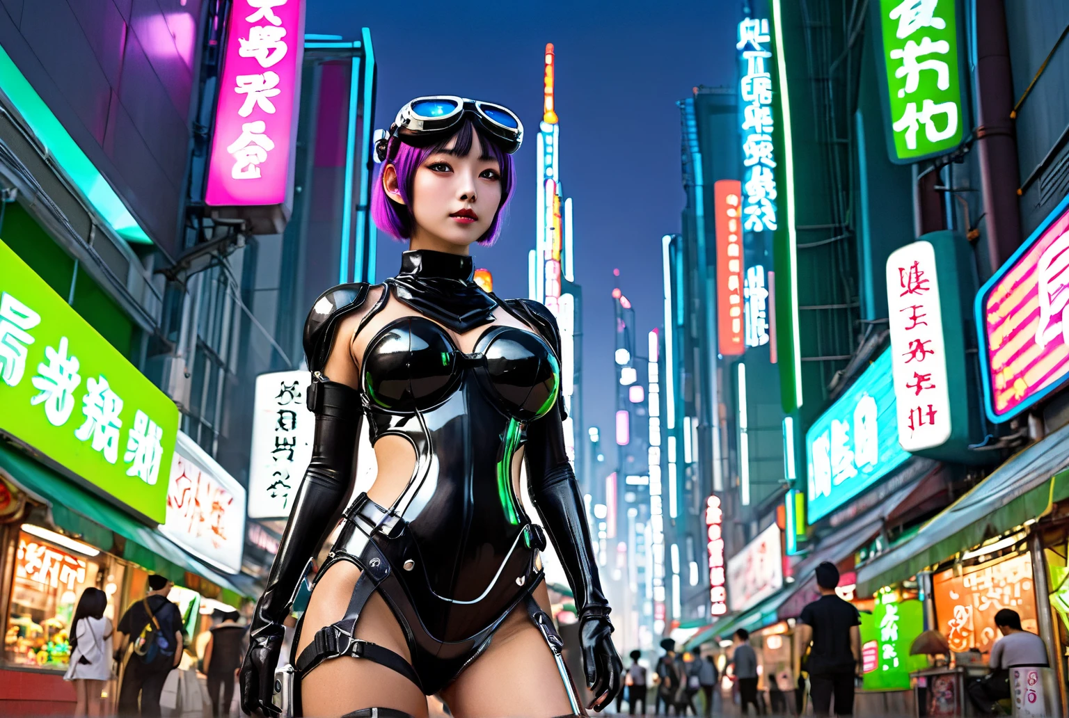 anime girl in latex outfit walking down the street with a cell phone, Anime Cyberpunk Fille, female cyberpunk anime girl, dreamy cyberpunk girl, Cyberpunk Belle fille, Fille cyberpunk, Digital Cyberpunk Anime Art, Anime Cyberpunk Art, digital cyberpunk - anime art, cyberpunk anime art, Cyberpunk 2 0 et. o model girl, Dans Cyberpunk City, Cyberpunk Angry Gorgeous Goddess