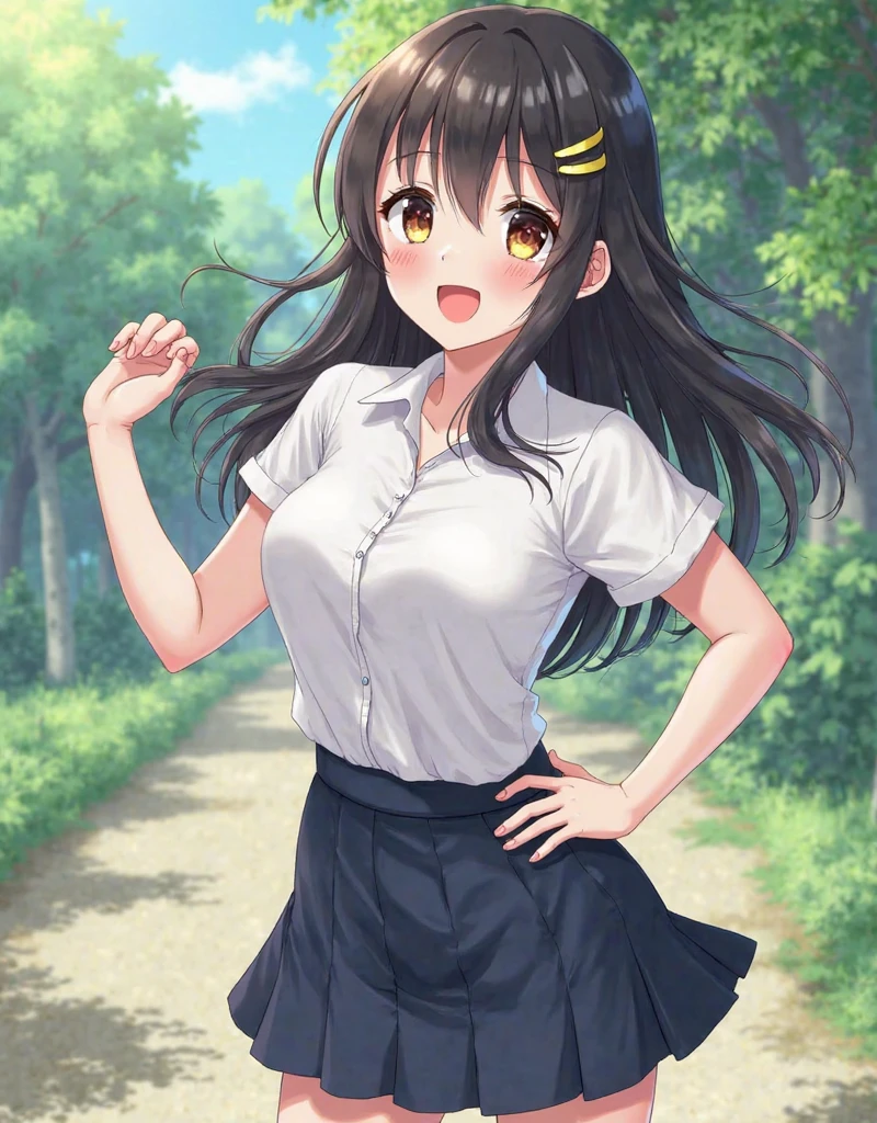 Yuikotegawa, yui kotegawa, Black Hair, (Brown eyes:1.5), Long Hair,Big Breasts,happy smile, smile, Open your mouth,Glasses,Cold shoulder tops,Short sleeve,mini skirt,Stiletto heels,Walking,morning,morning陽,The sun is rising,whole bodyがイラストに入るように,
break outdoors, School,school gate,
break looking at viewer, whole body,
break (masterpiece:1.2), Highest quality, High resolution, unity 8k wallpaper, (figure:0.8), (Beautiful attention to detail:1.6), Highly detailed face, Perfect lighting, Highly detailed CG, (Perfect hands, Perfect Anatomy),