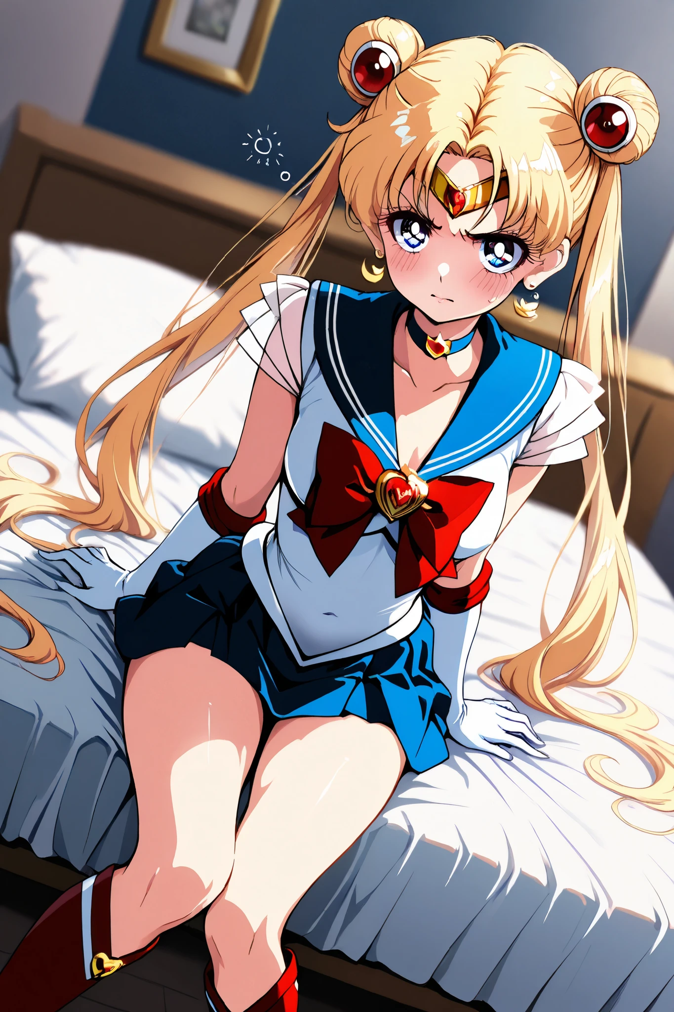 High quality, high resolution, (shape: 0.8), (detailed and beautiful eyes: 1.3), (highly detailed face: 1.3), (meticulously created CG), (perfect hands, perfect anatomy) (torn uniform: 1.5), (torn skirt: 1.5), (massive amount of semen on body: 1.5), (defloration: 1.5), (blood from vagina: 1.5), (wide open vagina: 1.3), highly detailed vagina: 1.3), (perfect pussy: 1.5), (fully exposed PUSSY: 1.5), (highly detailed PUSSY: 1.5), (wide open legs: 1.8), (perfect vagina: 1.5), (wide open miniskirt: 1.8), (Sailor Moon R), (Super Sailor Moon), (no lighting) (perfect pussy), (1 girl)