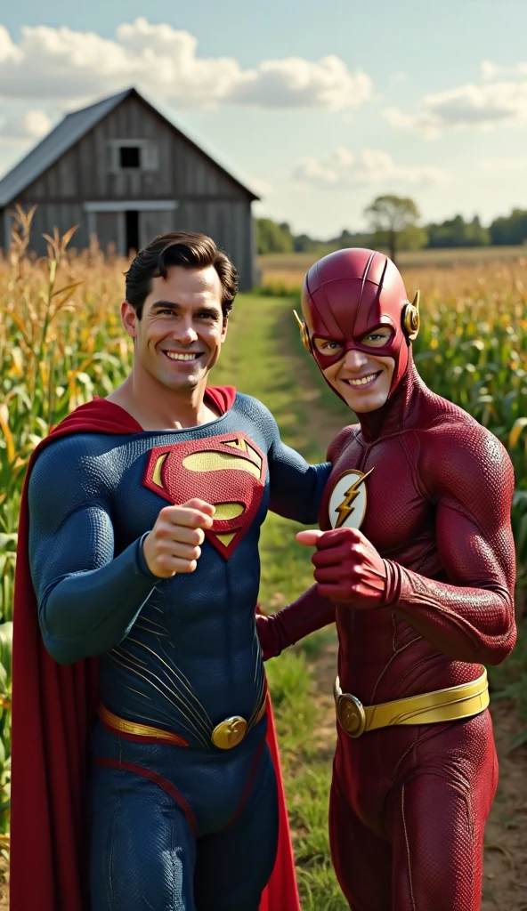 Create superheroes a happy family