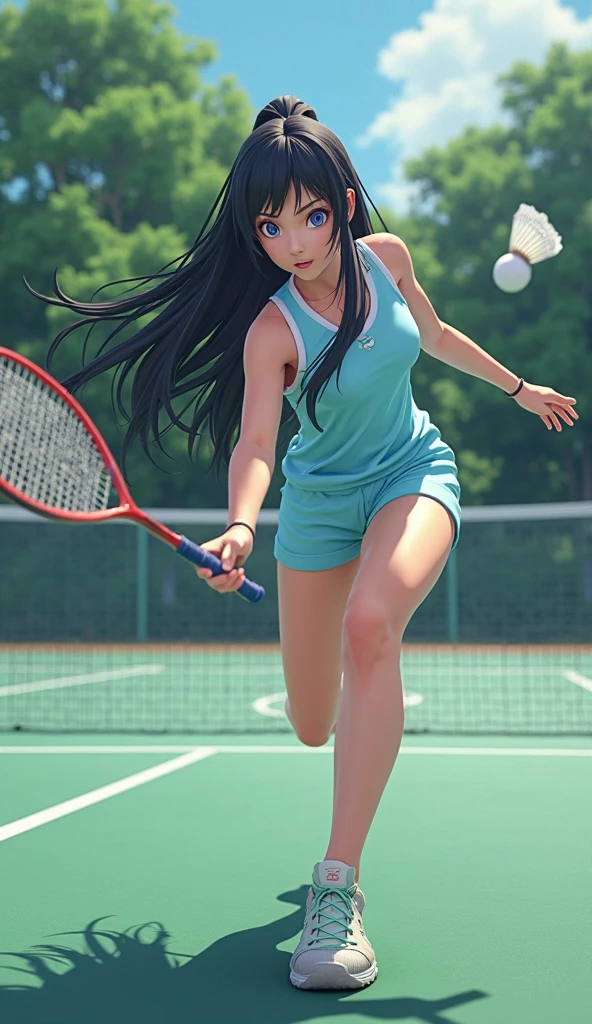 One naïve 1 8 years old, Japan college girl wearing glasses, wearing white sleeveless one-piece tennis wear, wearing a sun visor on her head, holding a tennis racket in her right hand, many tennis balls lying under her feet, 1 person (Akiko Takase, Kazue Kato, , Aya Takano, Etsuko Miura, Tsugumi Ohba, Chiho, Rinko Kawaichi, Takeyuki Kanda), Body shape is 158 cm tall, Weight 53kg, bust 83cm (D cup), waist 61cm, hips 86cm, hair is shoulder-length black hair ((ponytail), (wet with heat rash)), bangs, wet with sweat, The scene is a tennis court on a summer morning