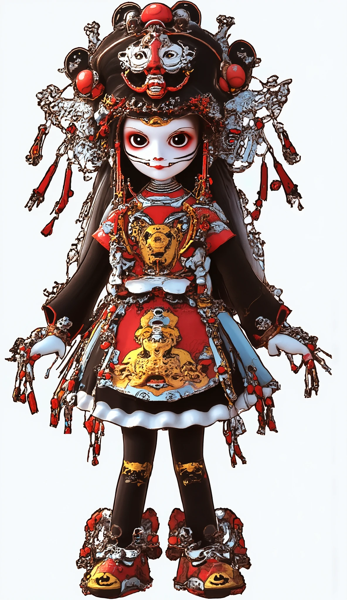 An old coin beats flexibly between the fingers of a mecha skeleton， dancing，,stunt,beautifully realistic high-definition digital painting,Science Fiction，background：Magical garden，,Orange， blue，Focus on close-up,natural light,reflection,Smooth movement ,Extreme Details,4K High Resolution,Scaled processing,professional-grade rendering, are brightly colored, high contrast ,Metallic tones 